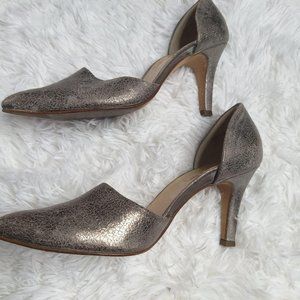 Paul Green Metallic D’Orsay Pumps US 8/ UK 5 1/2